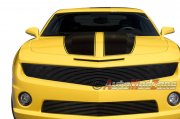 10-13 Chevy Camaro SS V8 Black Phantom Style Billet Grille Grill 2pc Combo